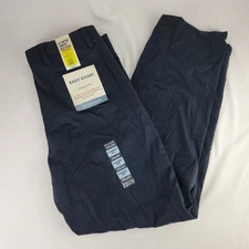 Dockers Easy Khaki Classic Fit Mens Navy Blue Stretch Performance Pants 33x32
