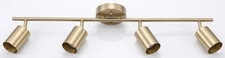 Globe Electric Pratt 4-Light Track Lighting Bar Matte Brass Gold Modern 59822