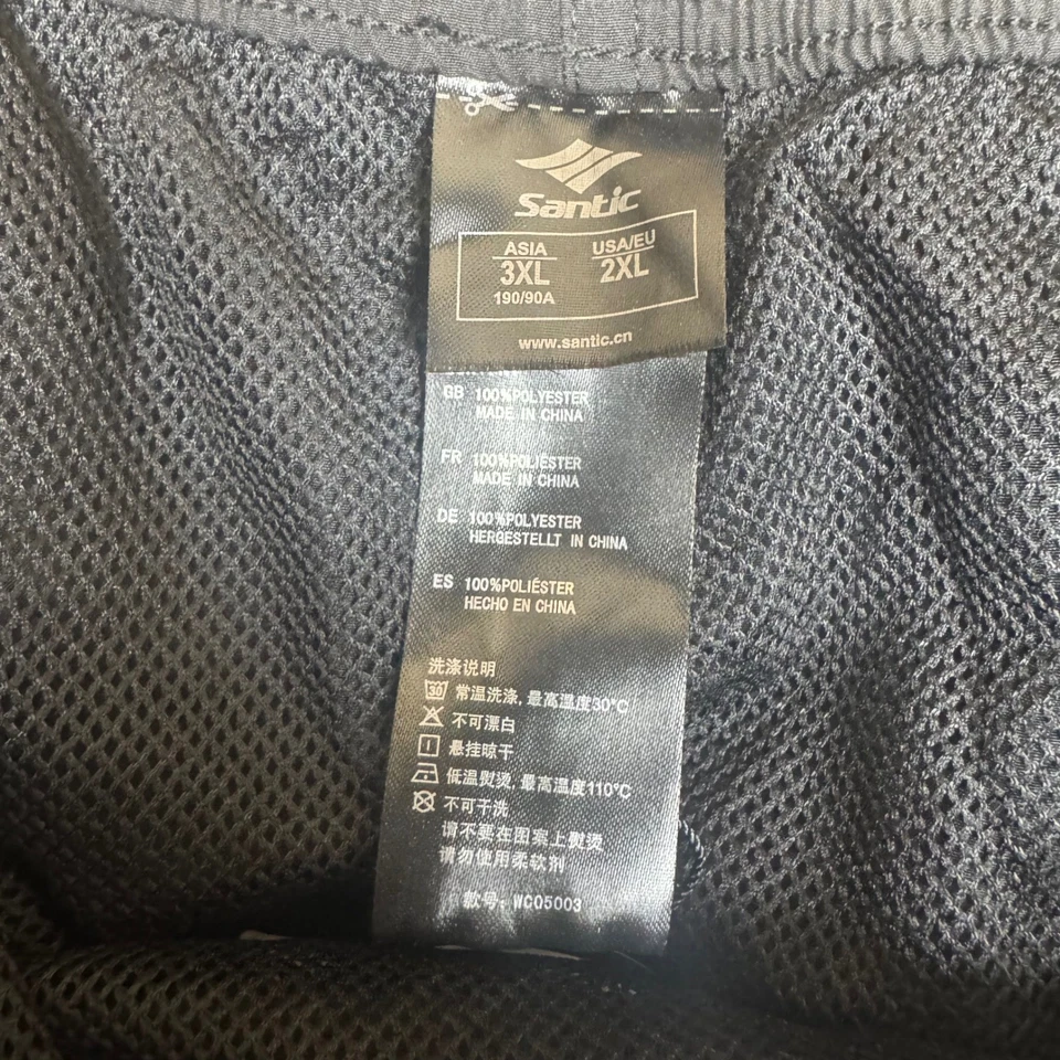 Pantalones Cortos de Ciclismo Santic Para Hombre Negros Forro Acolchado Bolsillos de Carga 3XL NUEVOS CON ETIQUETAS Foto 2 de 4