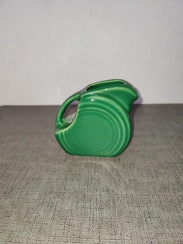 FIESTAWARE Homer Laughlin MINI DISC PITCHER SEAMIST GREEN 4 OZ