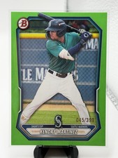 2026 Bowman #BP-89 Kendry Martinez Neon Green Paper #/399 Mariners Prospect