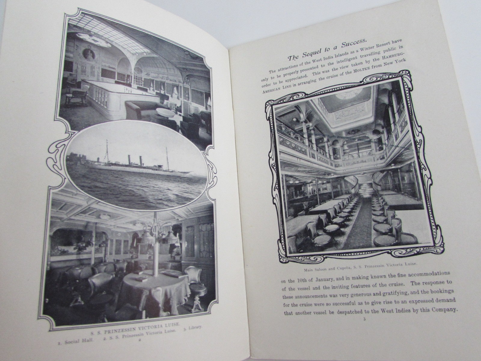 1902 Hamburg-American Line Nassau West Indies Bermuda Cruise Ship Tour Guide