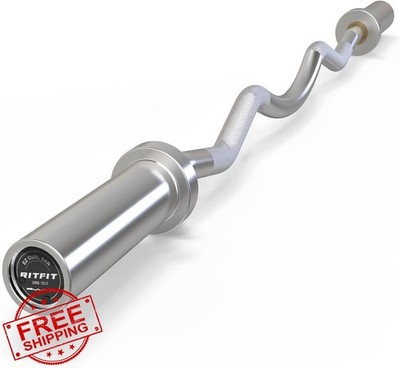 RitFit 2'' EZ Curl Bar Silver