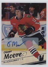 2025-26 Upper Deck Fleer Ultra Rookies Rainbow Foil Oliver Moore #190 Auto q2c
