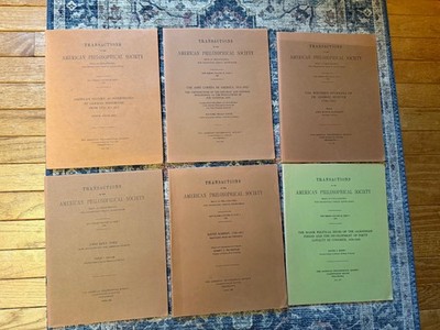 Lot of 6: Transactions of the American Philosophical Society 1949-1972