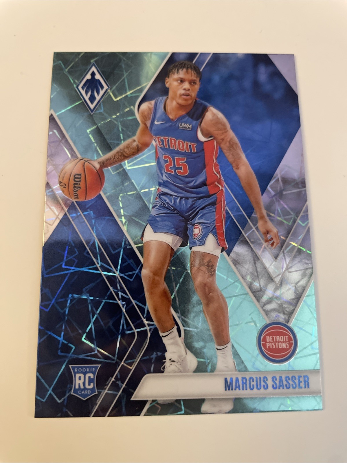 2023-24 Panini Phoenix #263 Marcus Sasser RC Phoenix Teal Lazer Rookie