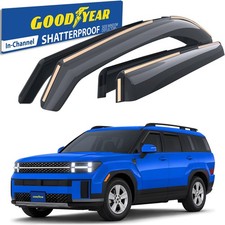 Sun Rain Visors Wind Rain Guards for 2024-2026 Hyundai Santa Fe SHATTERPROOF