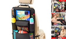 Car Seat Organizer, Ultra Version Kids Backseat Car Organizers 1 Pack Black