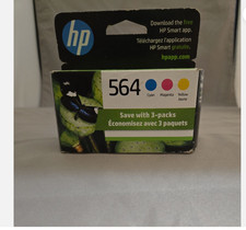 HP 564 Cyan/Magenta/Yellow Standard Yield Ink Cartridge, 3/Pack  EXP 2025/2026 
