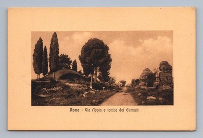 Antique Italy Postcard ROME Via Appia Tomb of the Curiatii 1910
