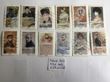 France 2016, lot de 12 timbres différents entre YT adh. 1258 et 1269