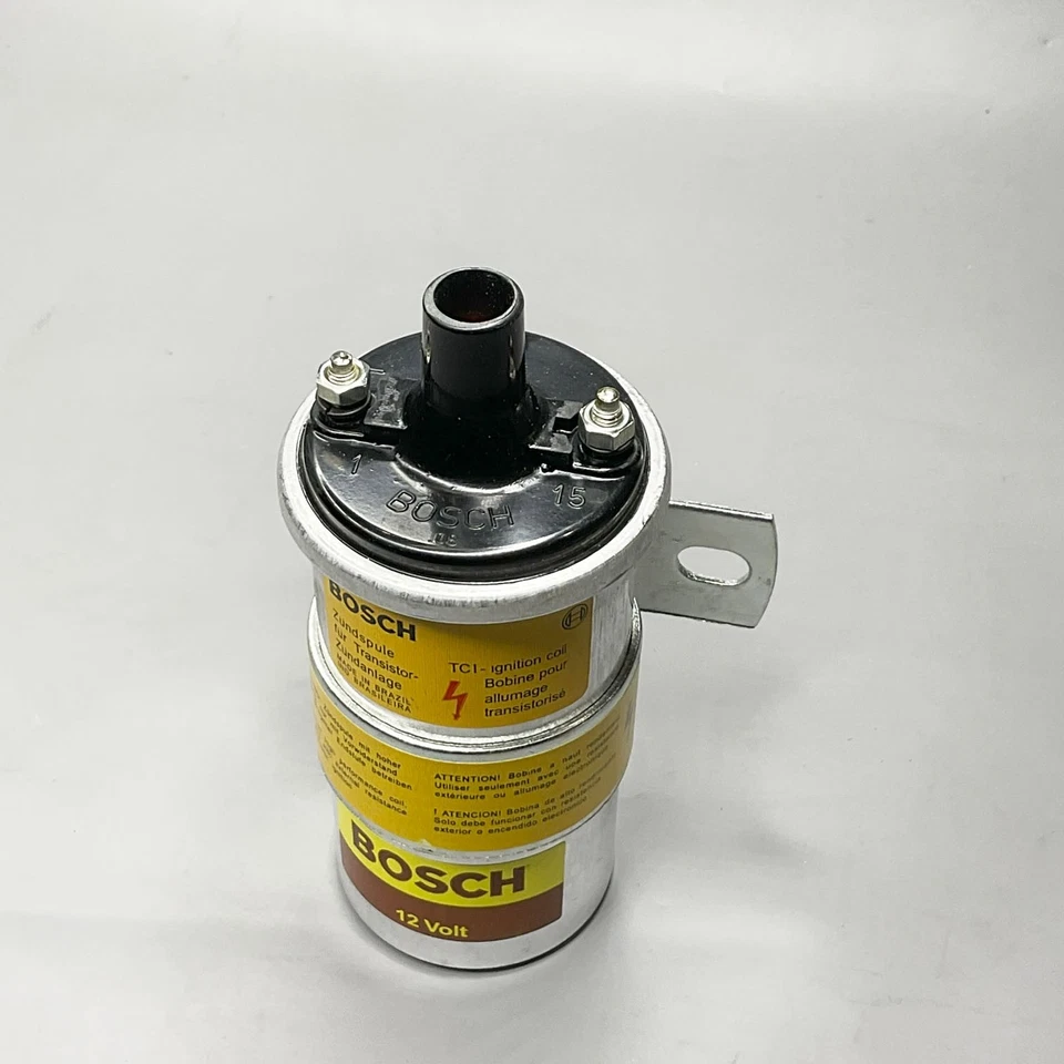 Bobina de encendido Bosch 00027 para 69-86 BMW 528i Benz SE Porsche 928 Volvo 021122001 Foto 4 de 4