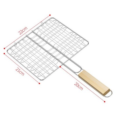 2 Stück für Fisch Grillkorb Set mit langem Griff für Grillbegeisterte