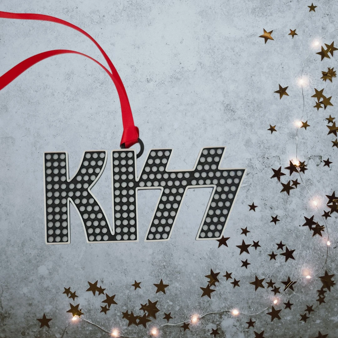 3D Printed KISS Christmas Ornament | Great Holiday Gift