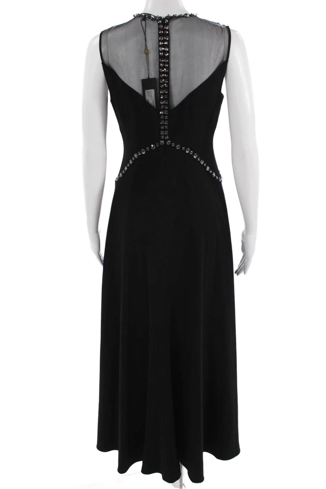 Maxi Vestido Kobi Halperin Mujer Línea A Negro Sin Mangas Talla XS Foto 3 de 4