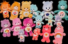 Care Bear Collection of 16 Bears from 2003-2014 Displays Only-Never Used-Perfect