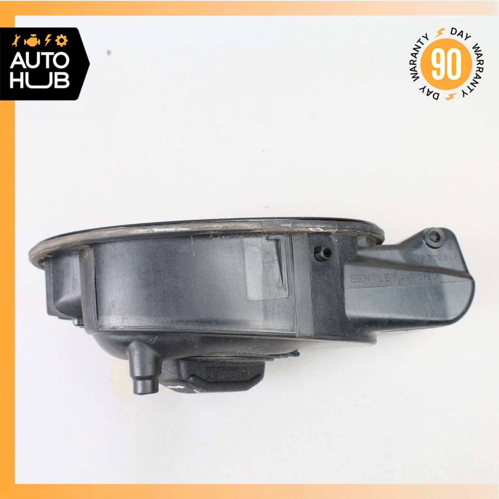 07-12 Bentley Continental GTC Fuel Filler Gas Tank Door Flap Lid Black OEM