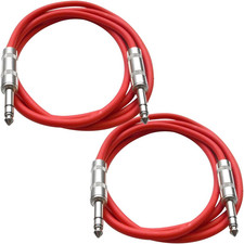 Speakers TRS Male    to TRS Male    Patch Cable, 6 Foot Balanced