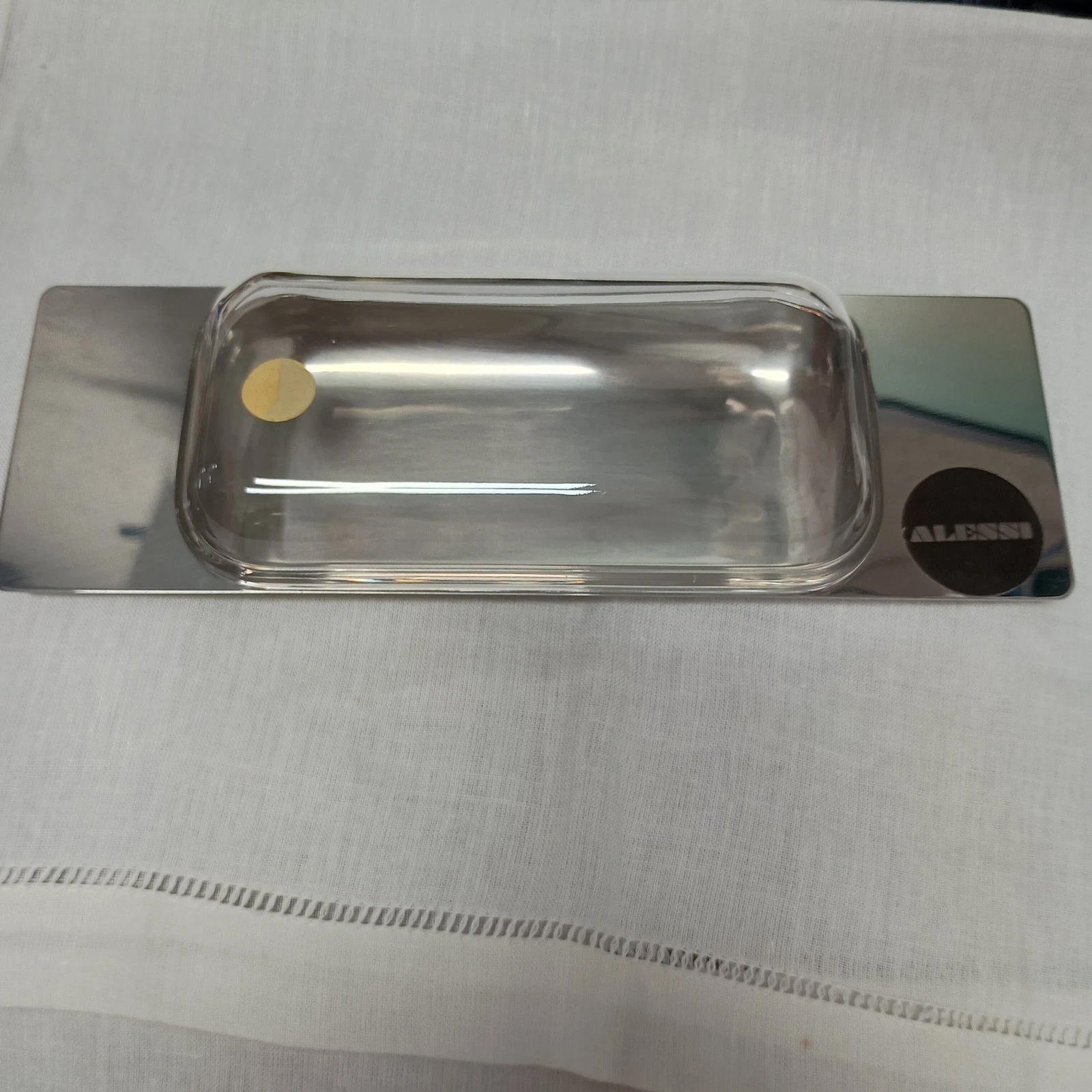 Alessi Lead Crystal & Stainless Steel Butter Dish
Opens in a new window or tab