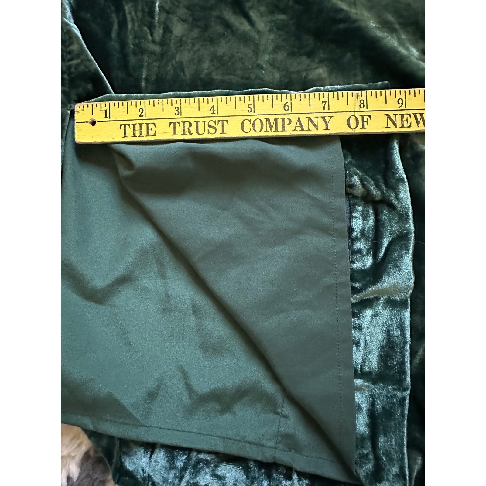 J. Crew Women's Green Velvet Pull On Midi Skirt Elastic Waist sz S emerald lined 5