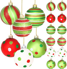 12 PCS Christmas Ornaments, Grinch Christmas Decorations Set, Multiple Styles ro