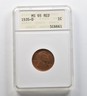 1935-D Lincoln Wheat Cent MS65 RD ANACS *7695 Denver