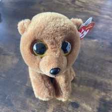 Ty Beanie Baby - Brownie the Teddy Bear, Glitter Eyes Stuffed Animal Toy NWT