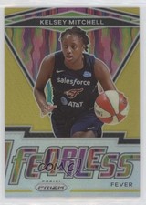 2021 Panini Prizm WNBA Fearless Gold Prizm 2/10 Kelsey Mitchell #7 0c3