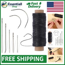 Complete Waxed Thread Sewing Kit - 55 Yards  7 Needles for Fashion and Repair