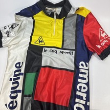 Le Coq Sportif Jersey Men’s Large Multicolored Color Block Cycling