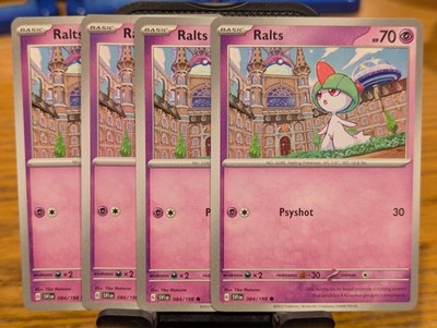 Pokemon TCG Scarlet & Violet Base Ralts 084/198 x4 Playset