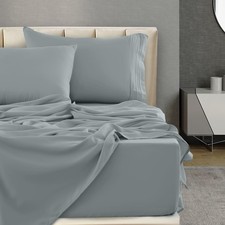 LUX D cor Twin XL Sheet Set 4 Piece Ultra-Soft Microfiber Bed Sheets with F...