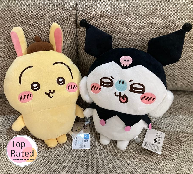 Chiikawa × Sanrio Characters BIG Plush Doll Usagi Momonga Set