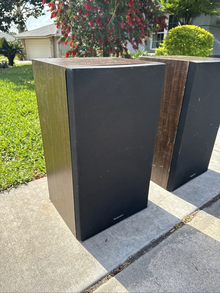 Altavoces Technics SB-X700 usados de colección nido de abeja 3 vías estéreo de alta fidelidad de la vieja escuela Foto 2 de 4