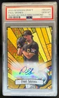 2023 Bowman Draft Paul Skenes Glass Auto Gold Mini Diamond Refractor #/50 PSA 10