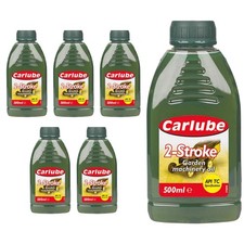 Carlube XLN501 2 Stroke Lawnmower Chainsaw Garden & Machinery Oil 500ml x6
