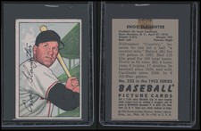 1952 Bowman Enos Slaughter 232 St Louis Cardinals Baseball Card VG