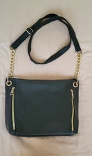 Primark Black With Gold Trim Across Bodybag/shoulder Bag