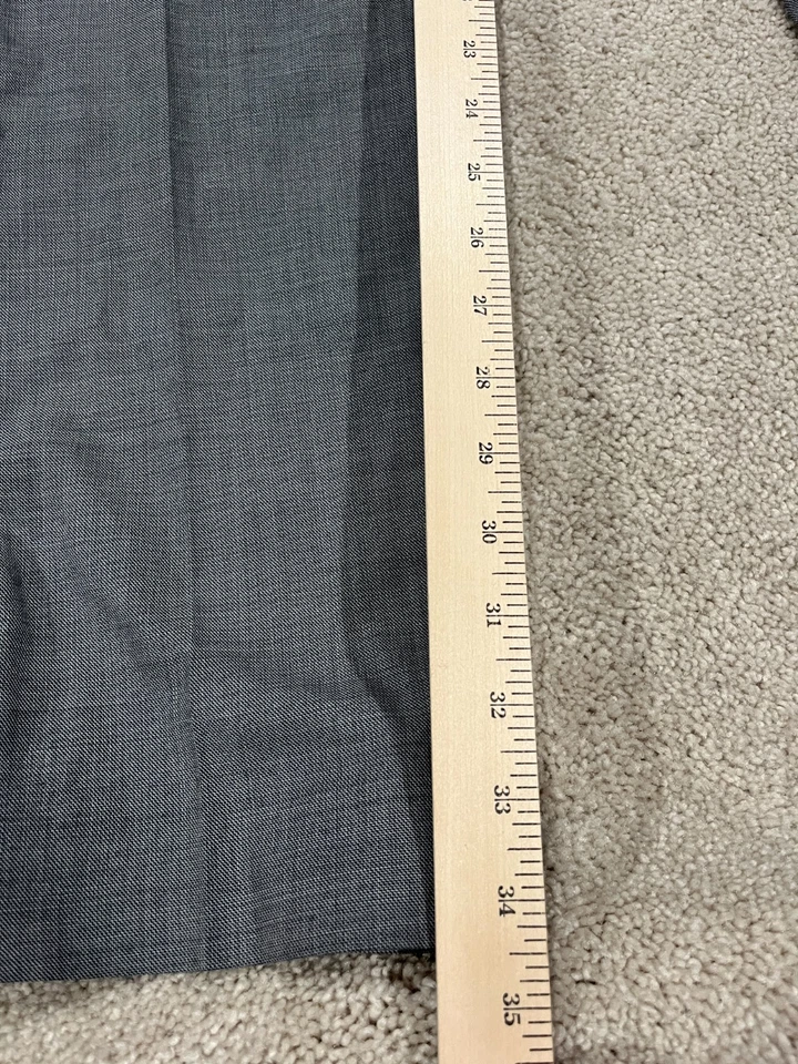 Banana Republic Pants Mens 34x36 Gray Dress Slacks Slim Tapered Washable Wool - Image 3 of 4