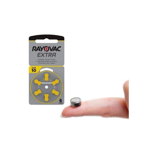 60 baterías de audífono Rayovac extra avanzado tamaño 10 PR70 1,45 V zinc aire 6 bl - Imagen 2 de 5