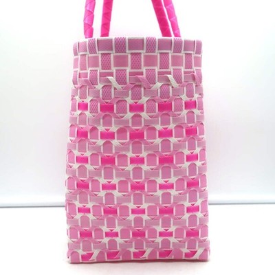 Marni Market Criss-Cross Basket Bag Pink Woven Plastic | eBay