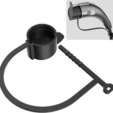 Adjustable Zip Tie EV Charger Plug Cover - Dustproof Protective Cap for J1772 Co