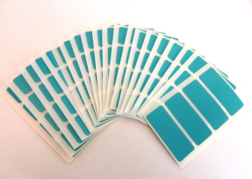 50x20 mm rechteckige Aufkleber farbig rechteckig Klebeetiketten 36 Farben - Bild 24 von 37