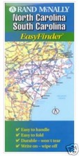Rand McNally Easyfinder Map North Carolina  South Carolina