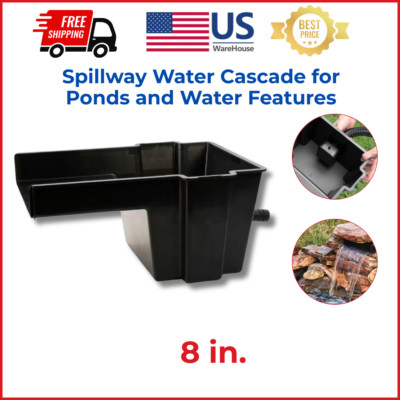 8 in. Spillway Water Cascade for Ponds and Water Features
