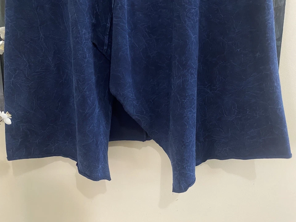 SOFT SURROUNDINGS Blue Lava Wash Asymmetric Studded Fairy Hem Boho Skirt L - Изображение 2 из 4