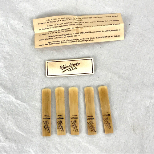 Vandoren B Flat Clarinet Reeds. Open Box 5/10. Vintage from 1968