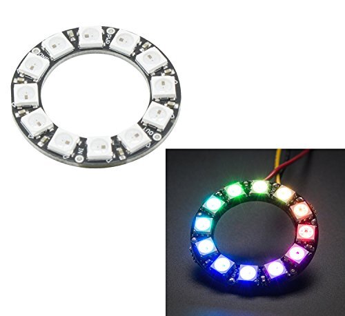 Aihasd 12 Bit 12 x WS2812 5050 RGB LED Anello Lampada con Driver (C7c)