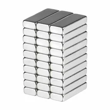 3/4 x 1/4 x 1/8 Inch Strong Neodymium Rare Earth Bar Magnets N52 (30 Pack)