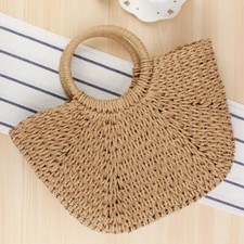 Borsa in paglia estiva capiente 42 cm